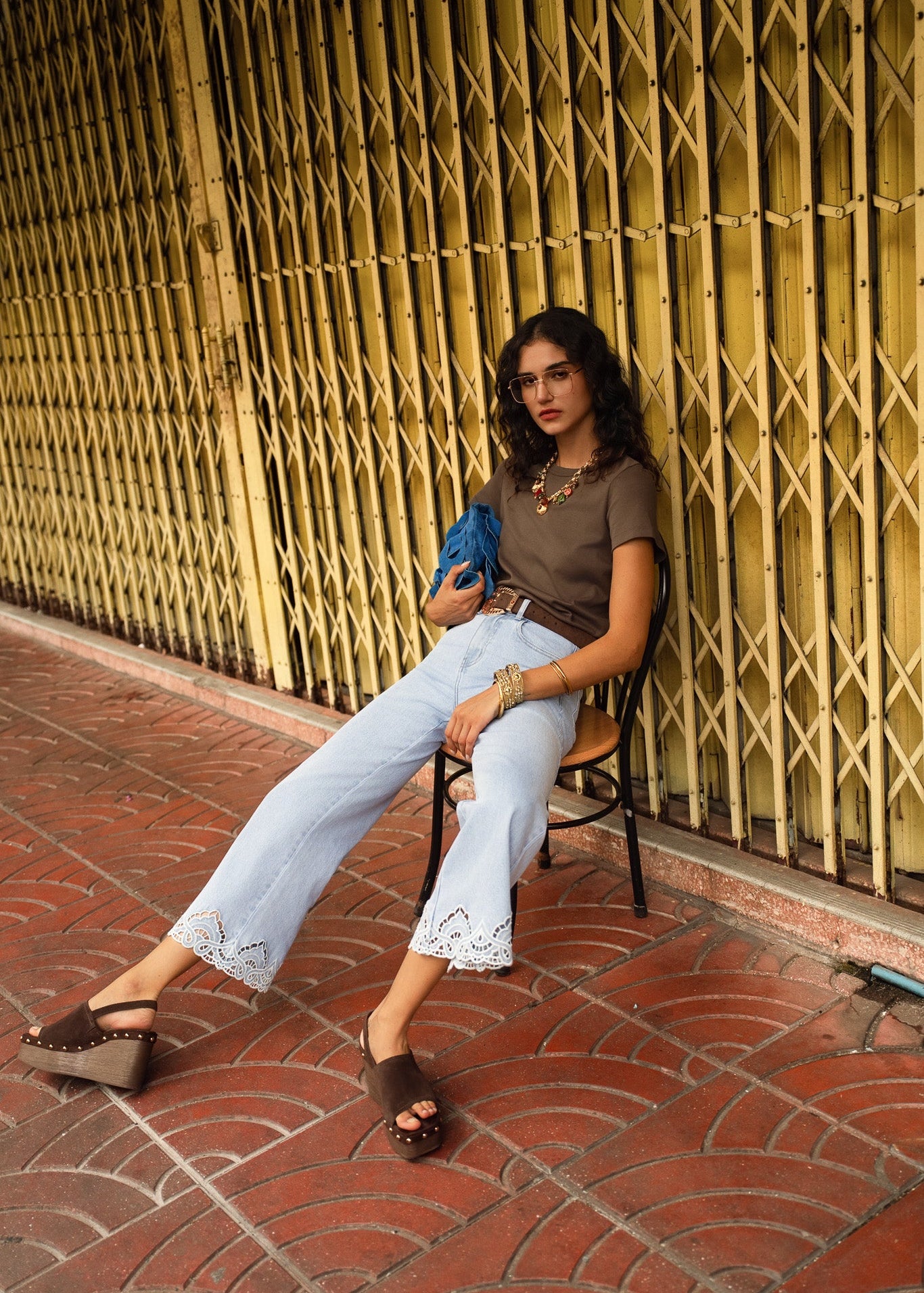 Jean Nola - denim bleu clair