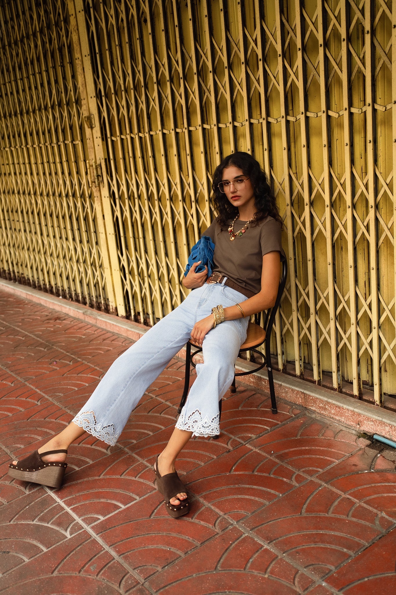 Jean Nola - denim bleu clair