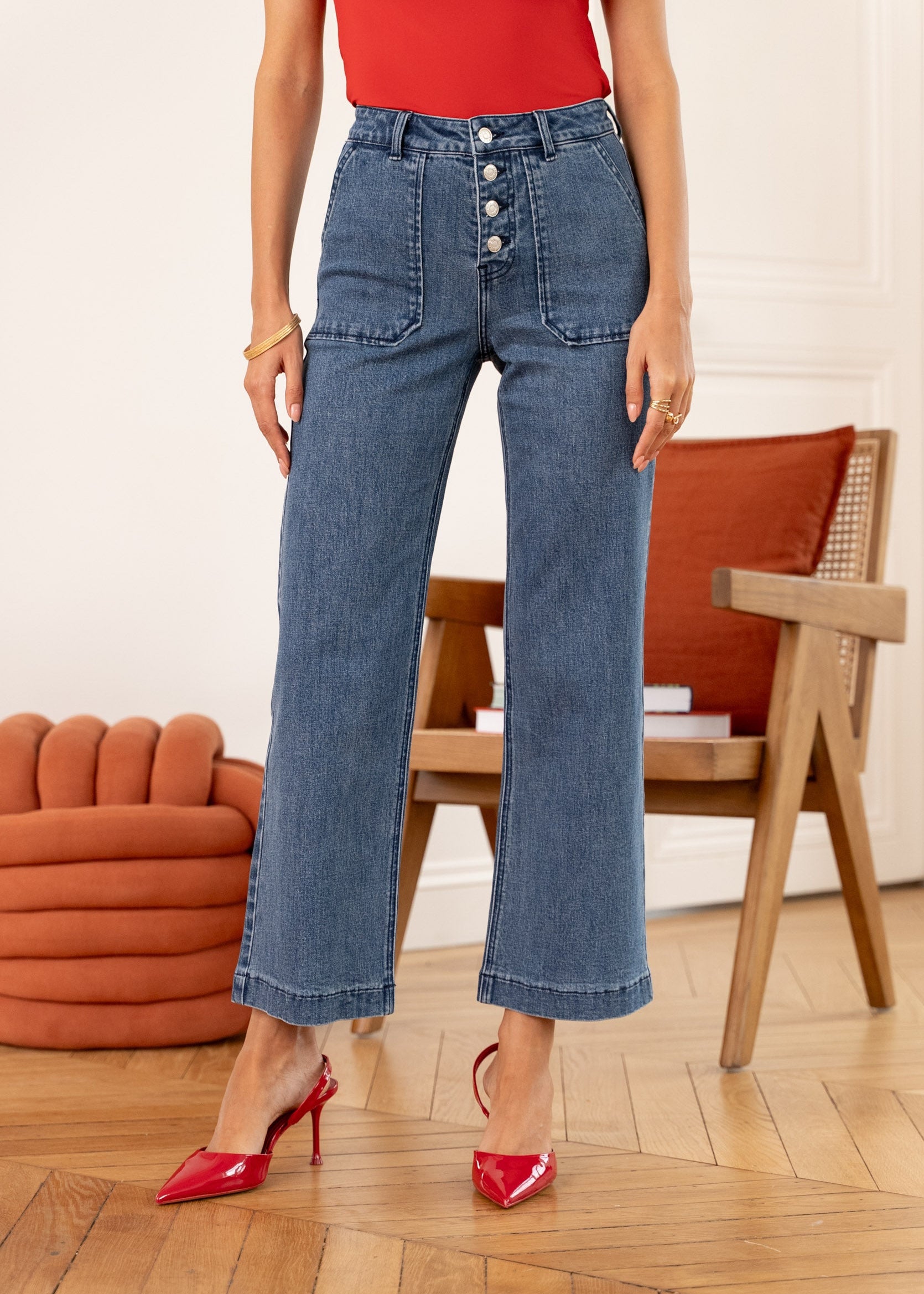 Jean Paulinette - denim stone