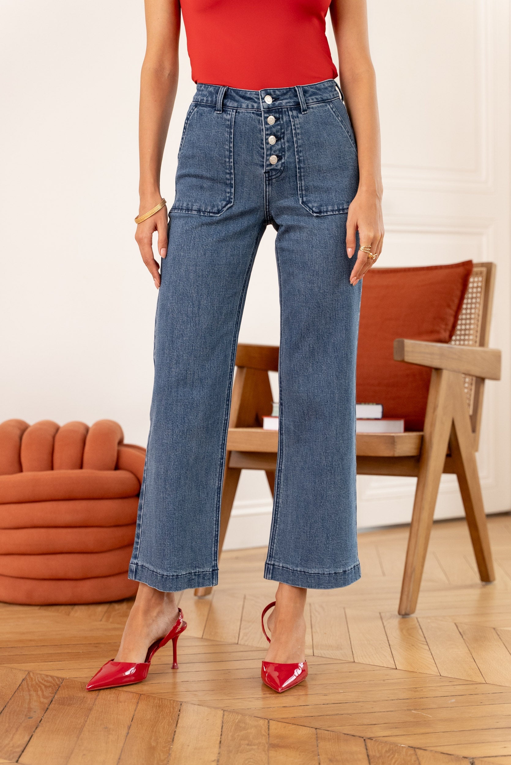 Jean Paulinette - denim stone