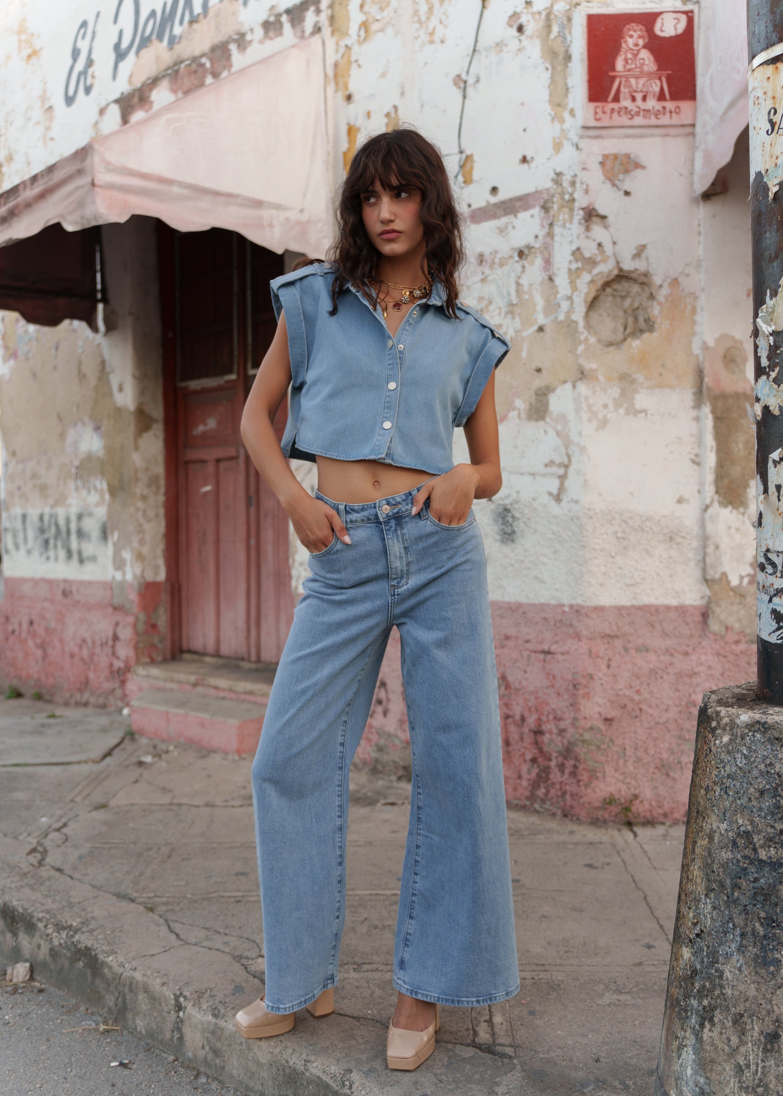 Jean Pietro - denim clair