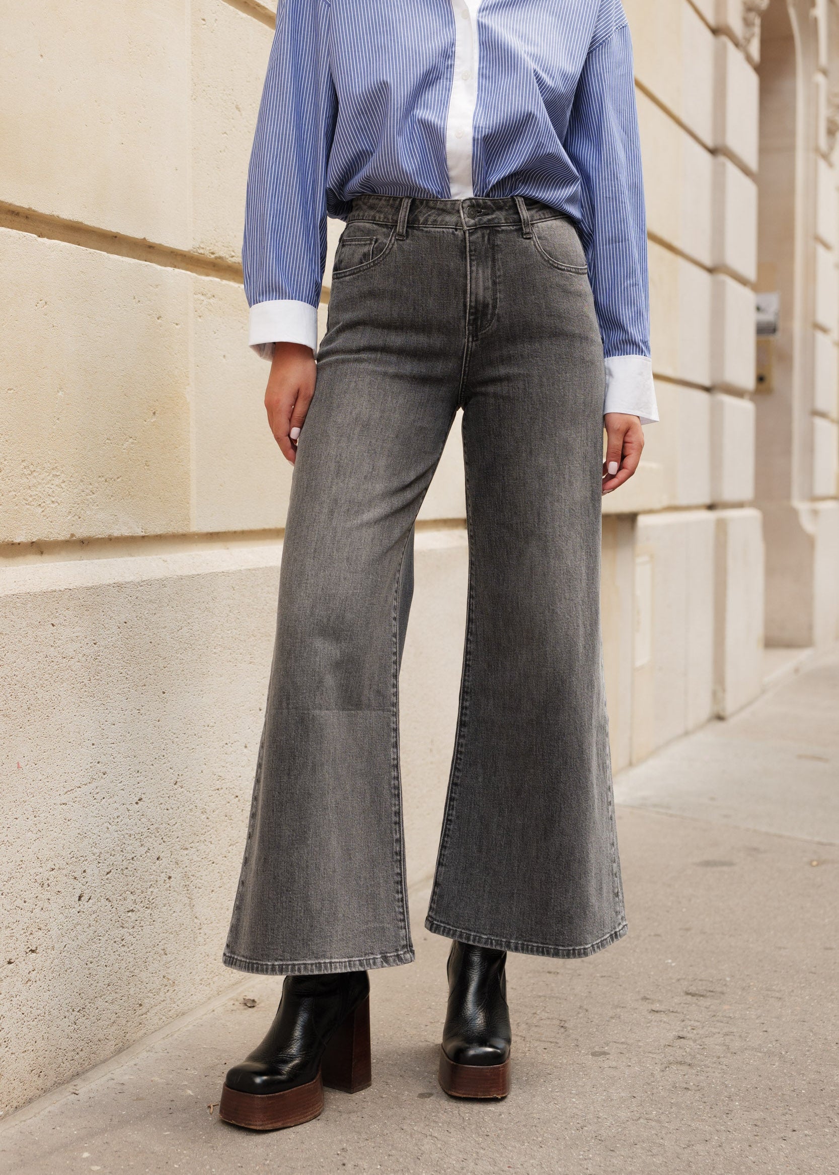 Jean Pietro - denim gris - Oraije Paris