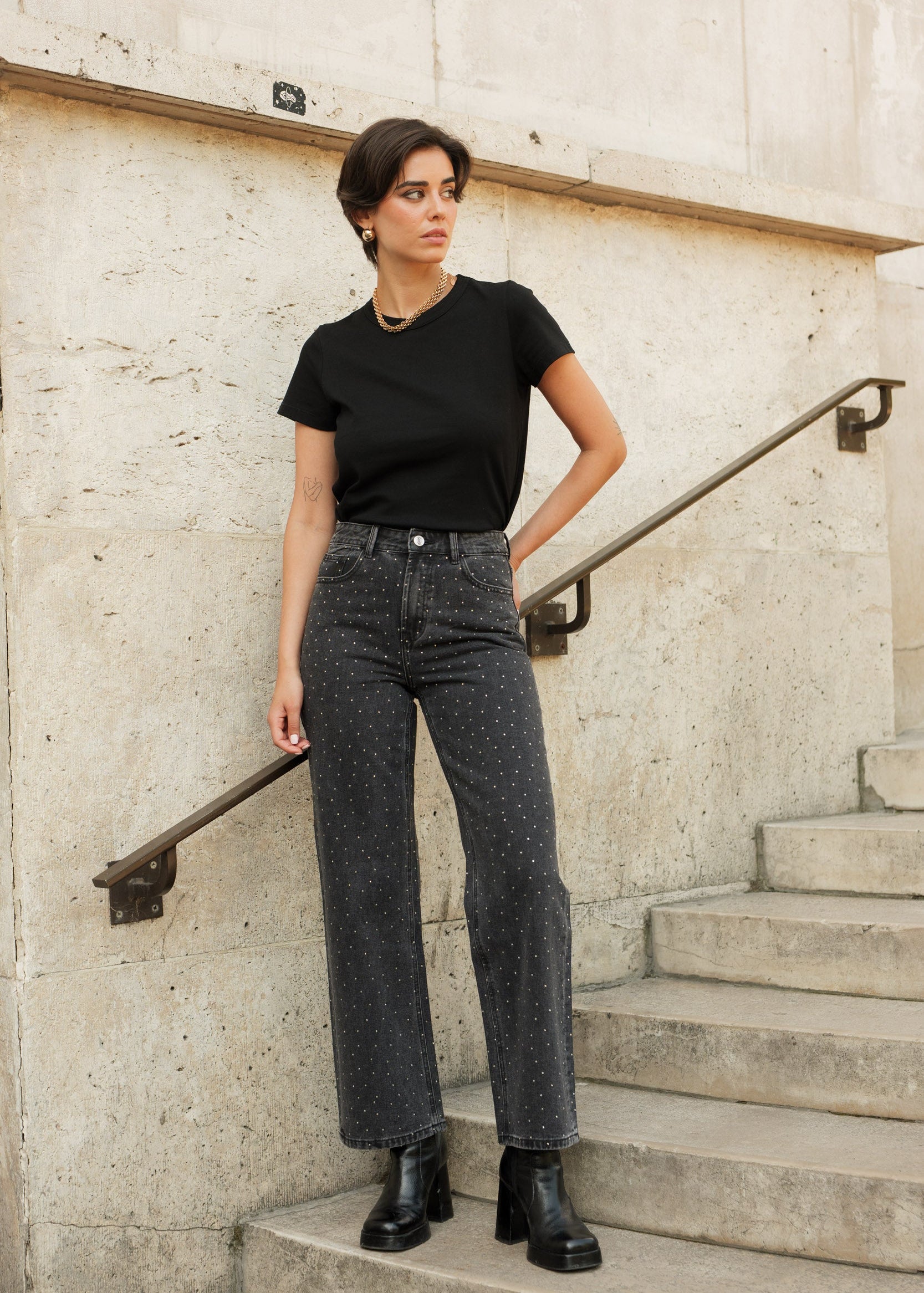 Jean Rawlin - denim gris moyen