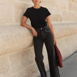 Jean Riley - denim gris - Oraije Paris