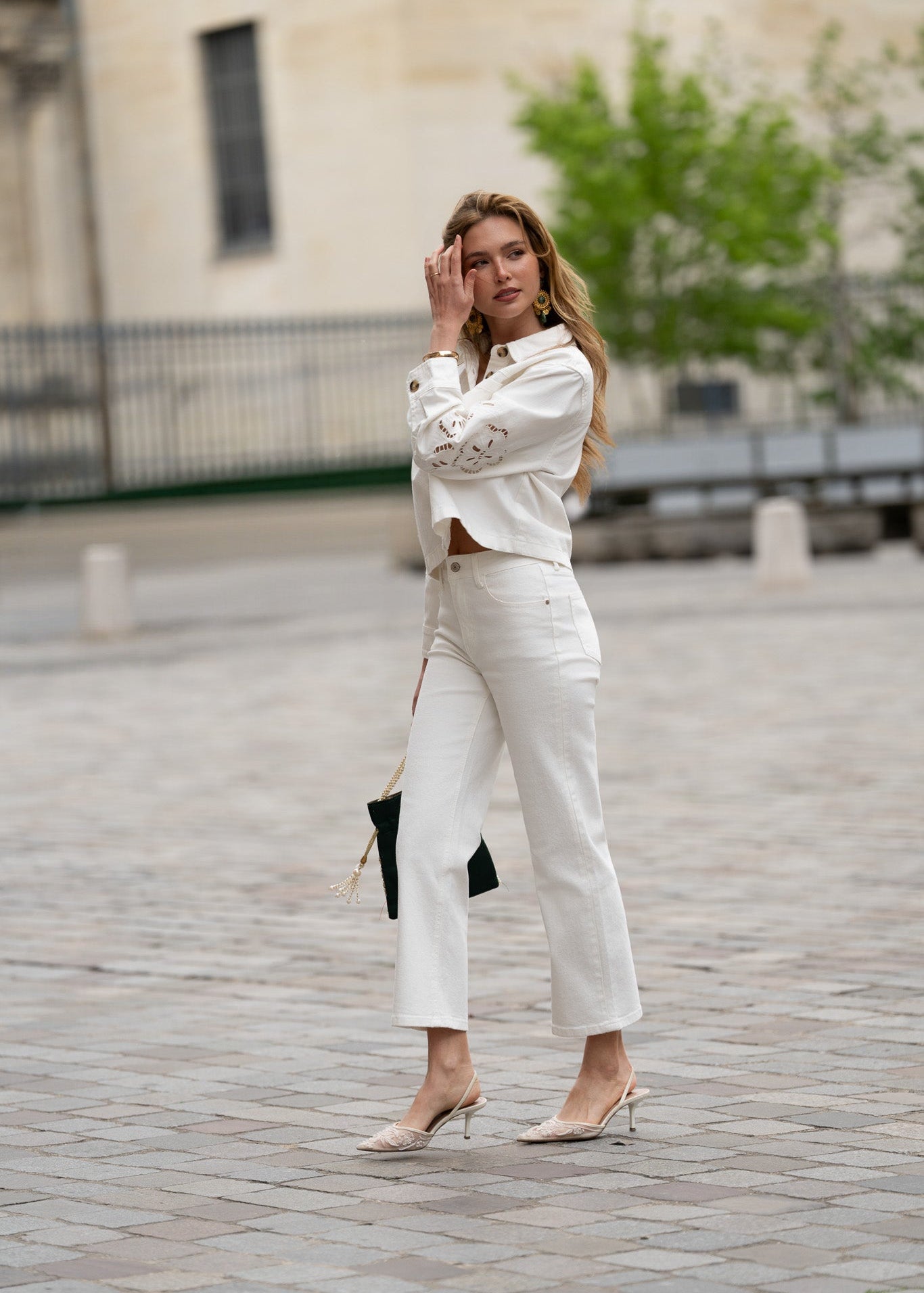 Jean Solange - denim blanc