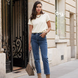 Jean Solange - denim bleu foncé - Oraije Paris