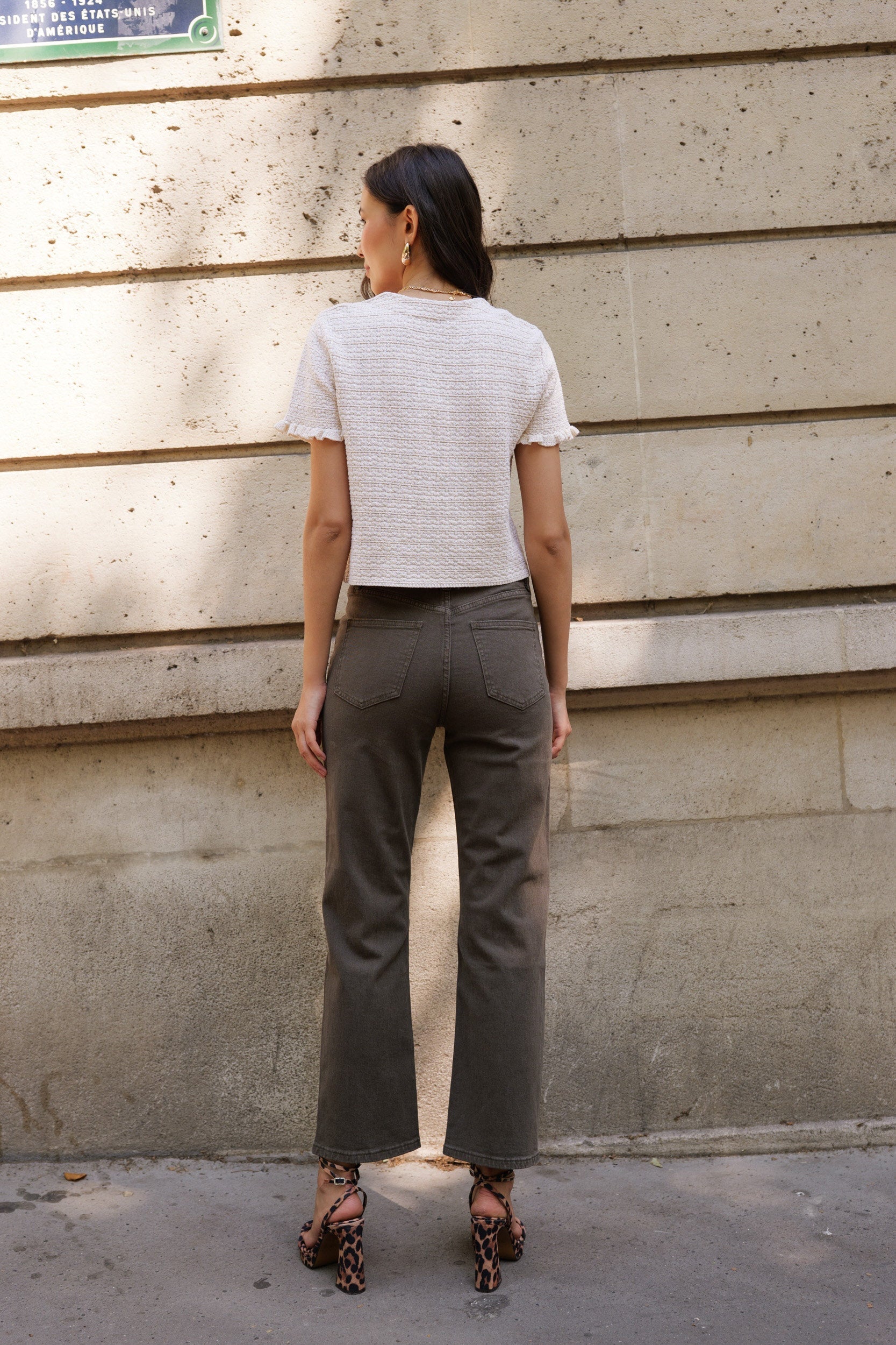 Jean Solange - denim chocolat - Oraije Paris