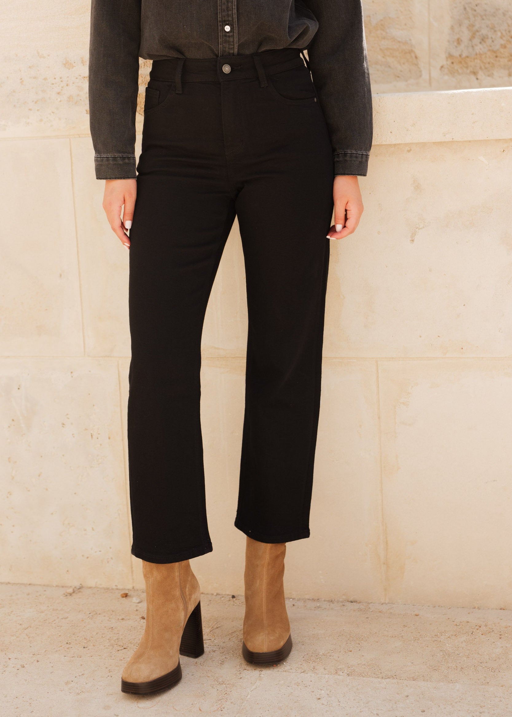 Jean Solange - denim noir - Oraije Paris