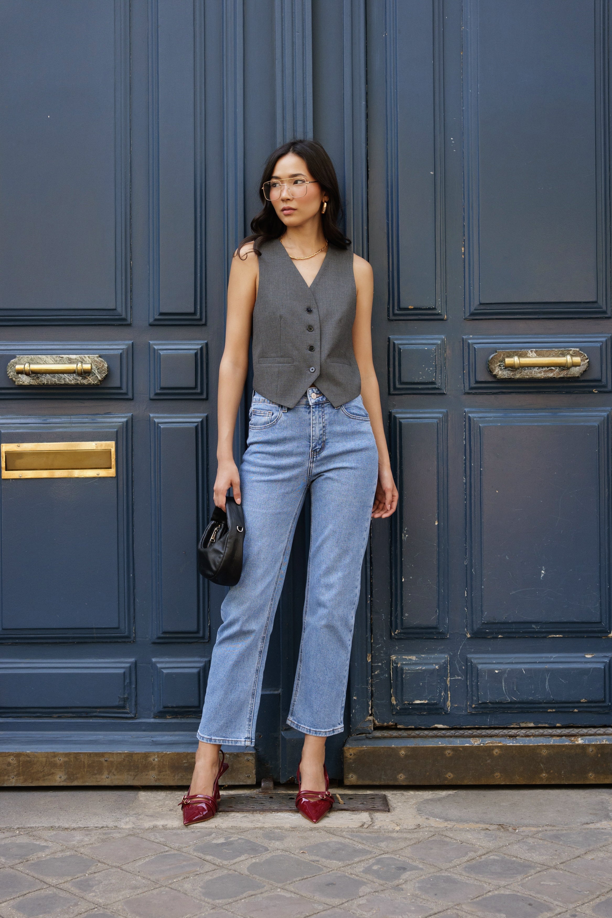 Jean Solange - denim stone - Oraije Paris