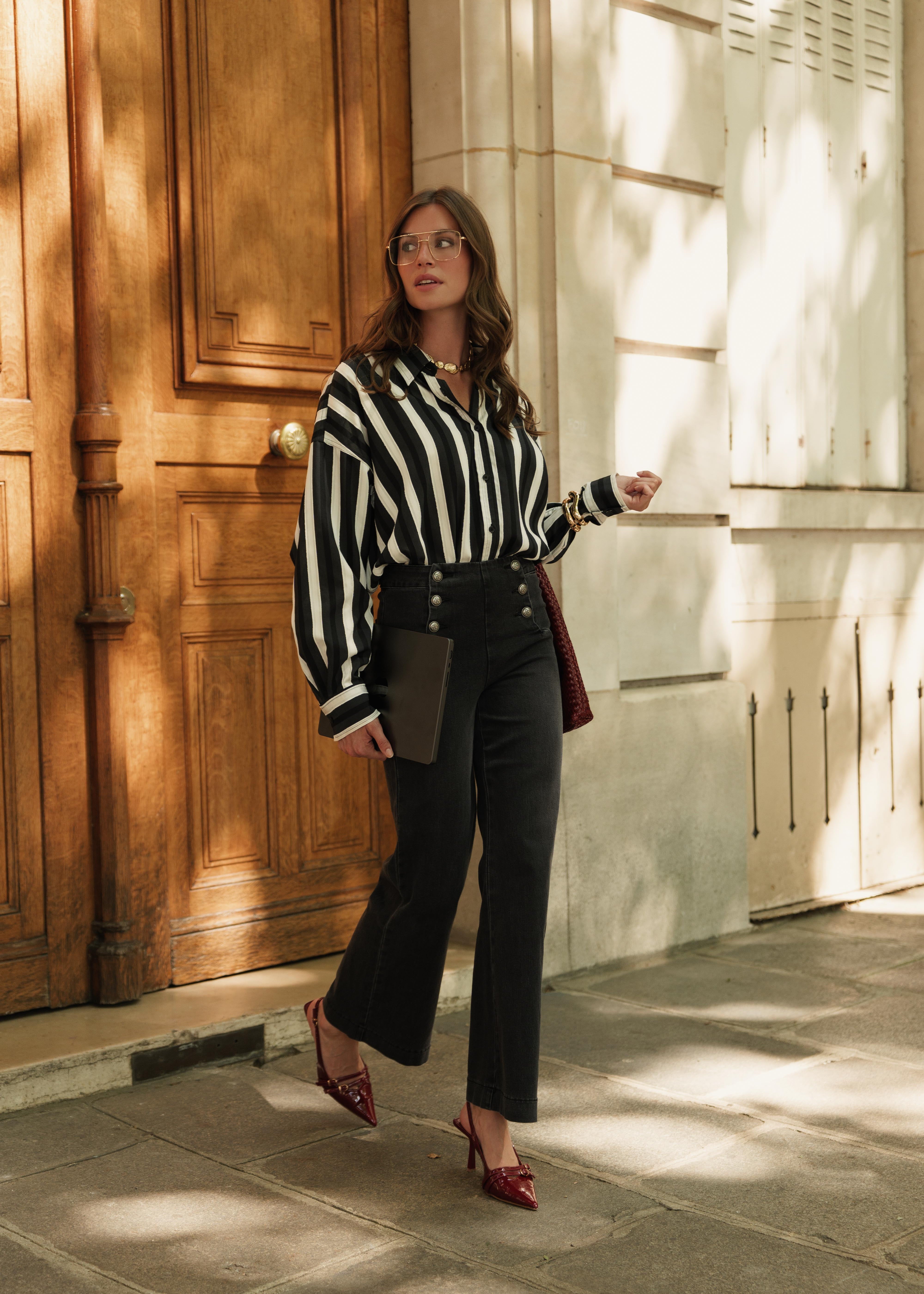 Jean Victo - denim gris - Oraije Paris