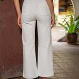 Jean Victorine - denim blanc