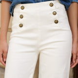 Jean Victorine - denim blanc - Oraije Paris