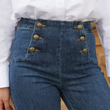 Jean Victorine - denim bleu foncé - Oraije Paris