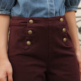 Jean Victorine - denim bordeaux - Oraije Paris