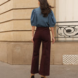 Jean Victorine - denim bordeaux - Oraije Paris