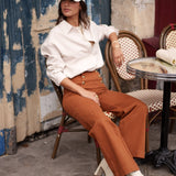 Jean Victorine - denim camel - Oraije Paris