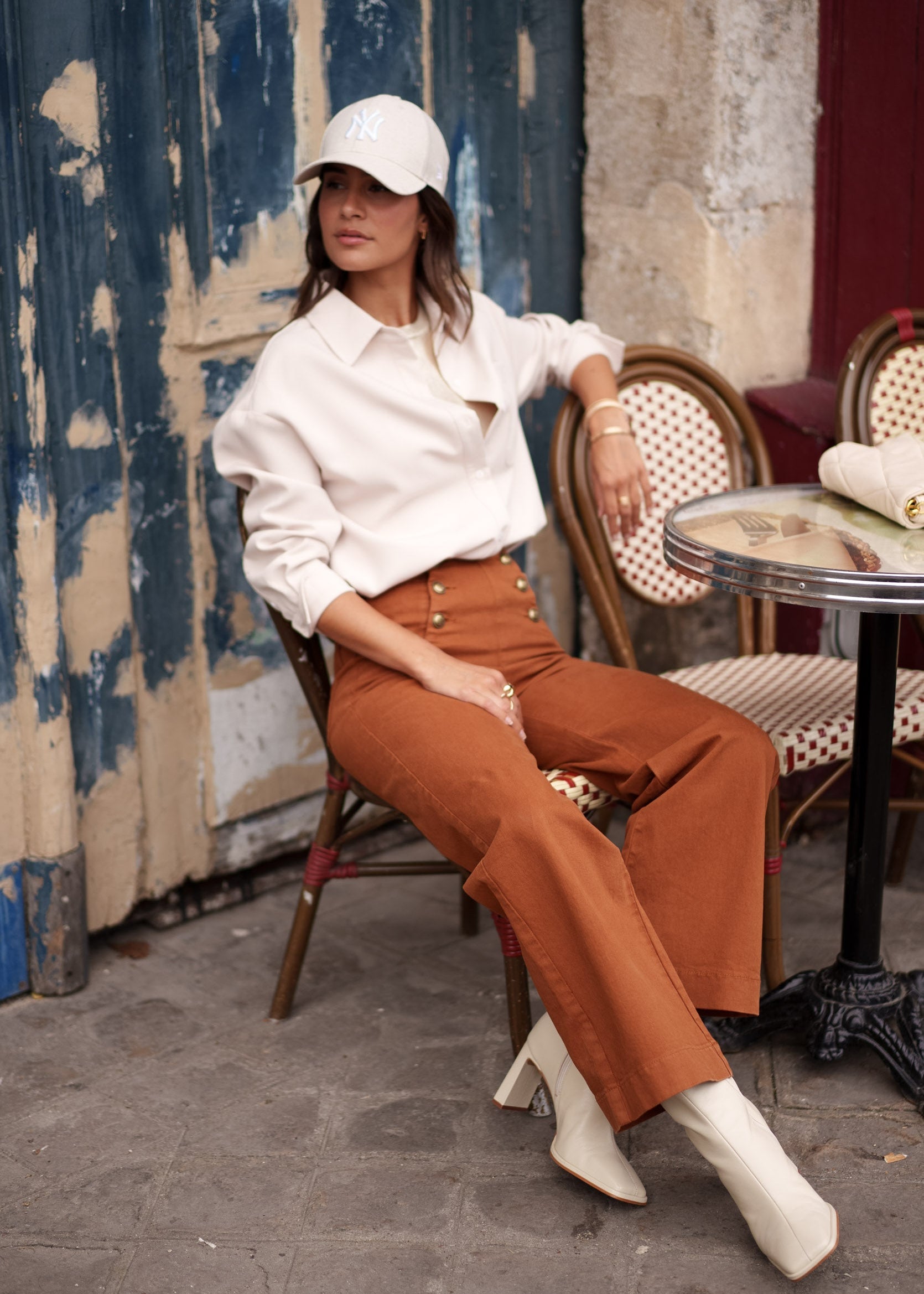 Jean Victorine - denim camel - Oraije Paris