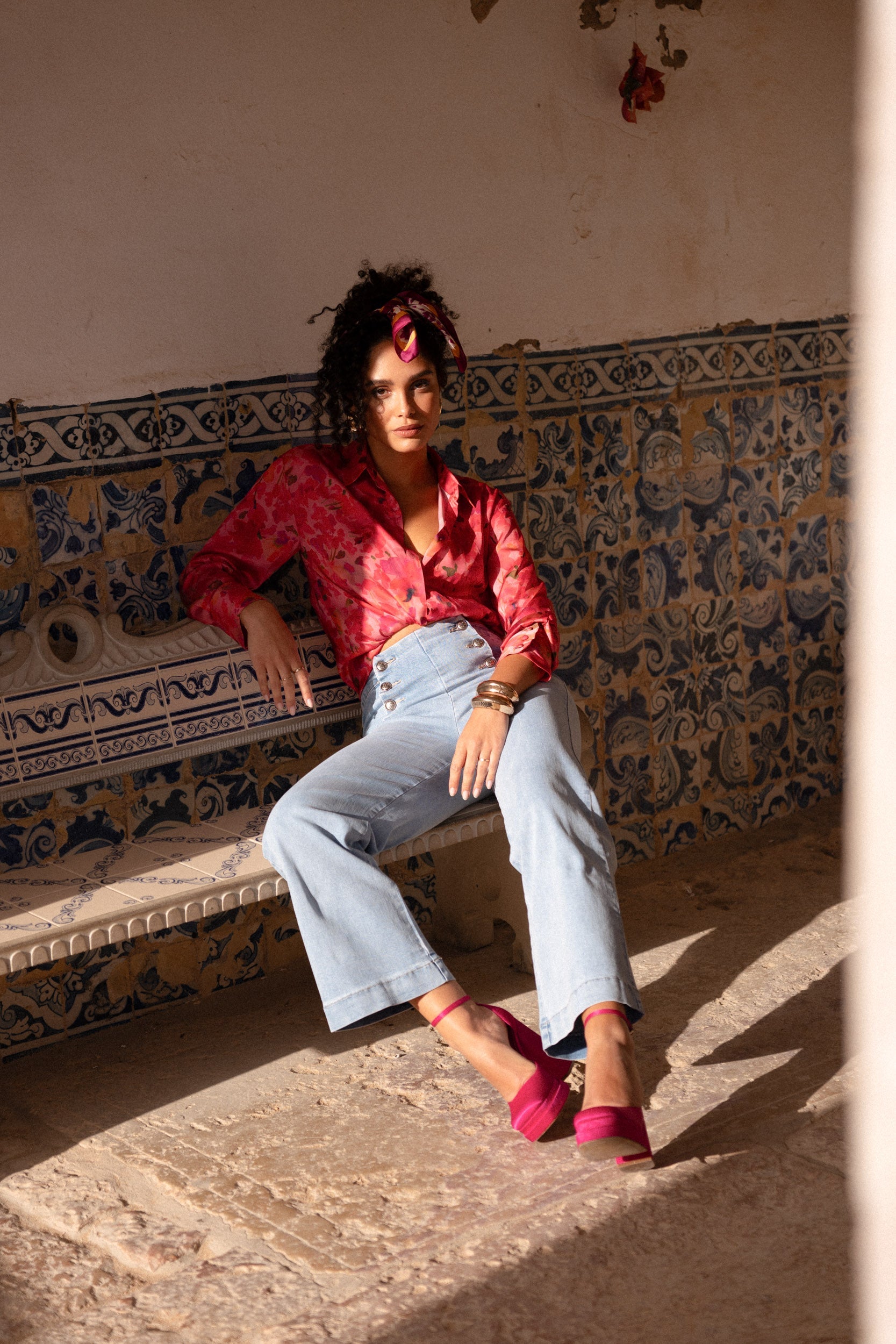 Jean Victorine - denim clair