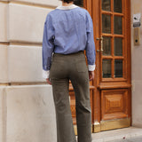 Jean Victorine - denim kaki - Oraije Paris