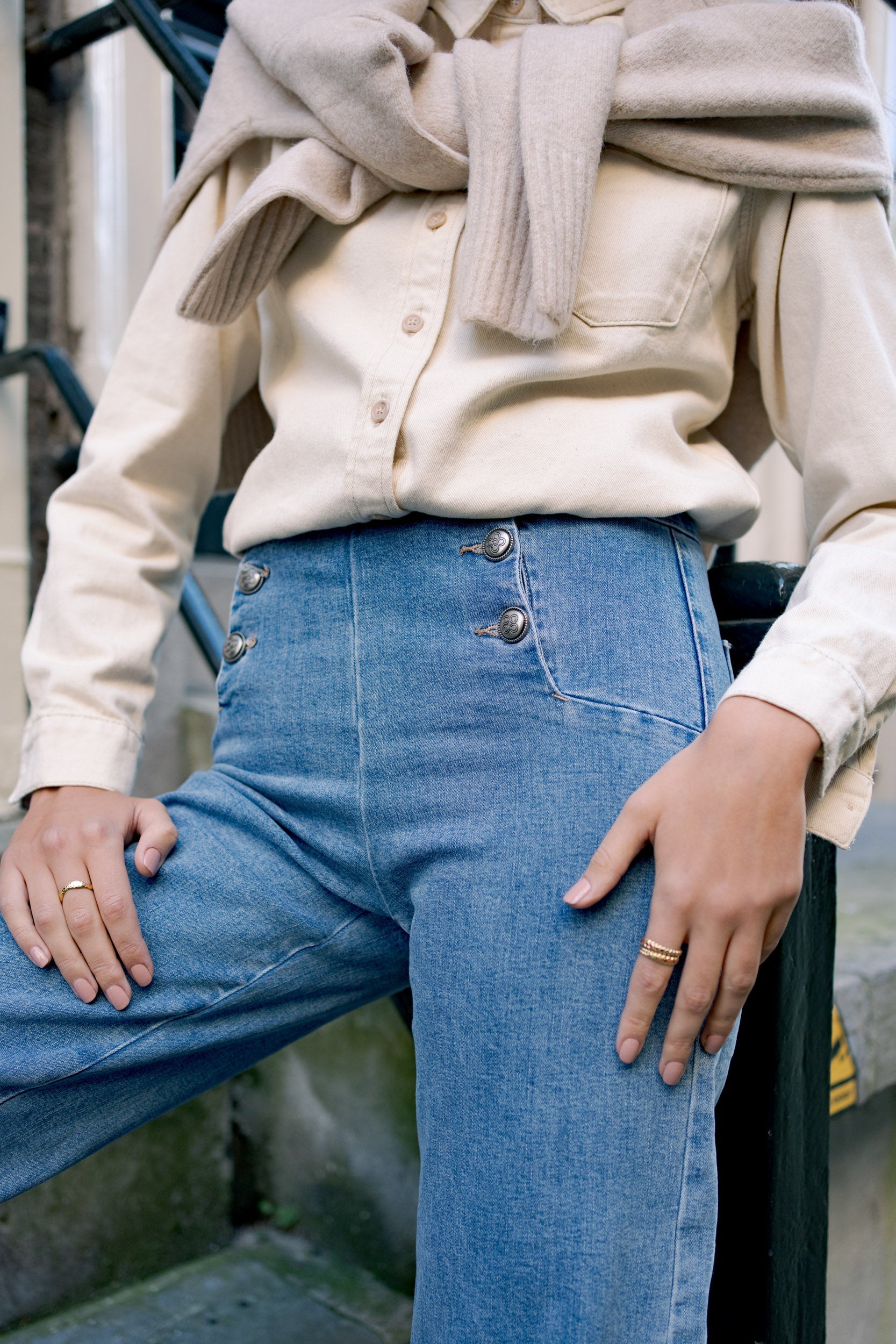 Jean Victorine - denim stone - Oraije Paris