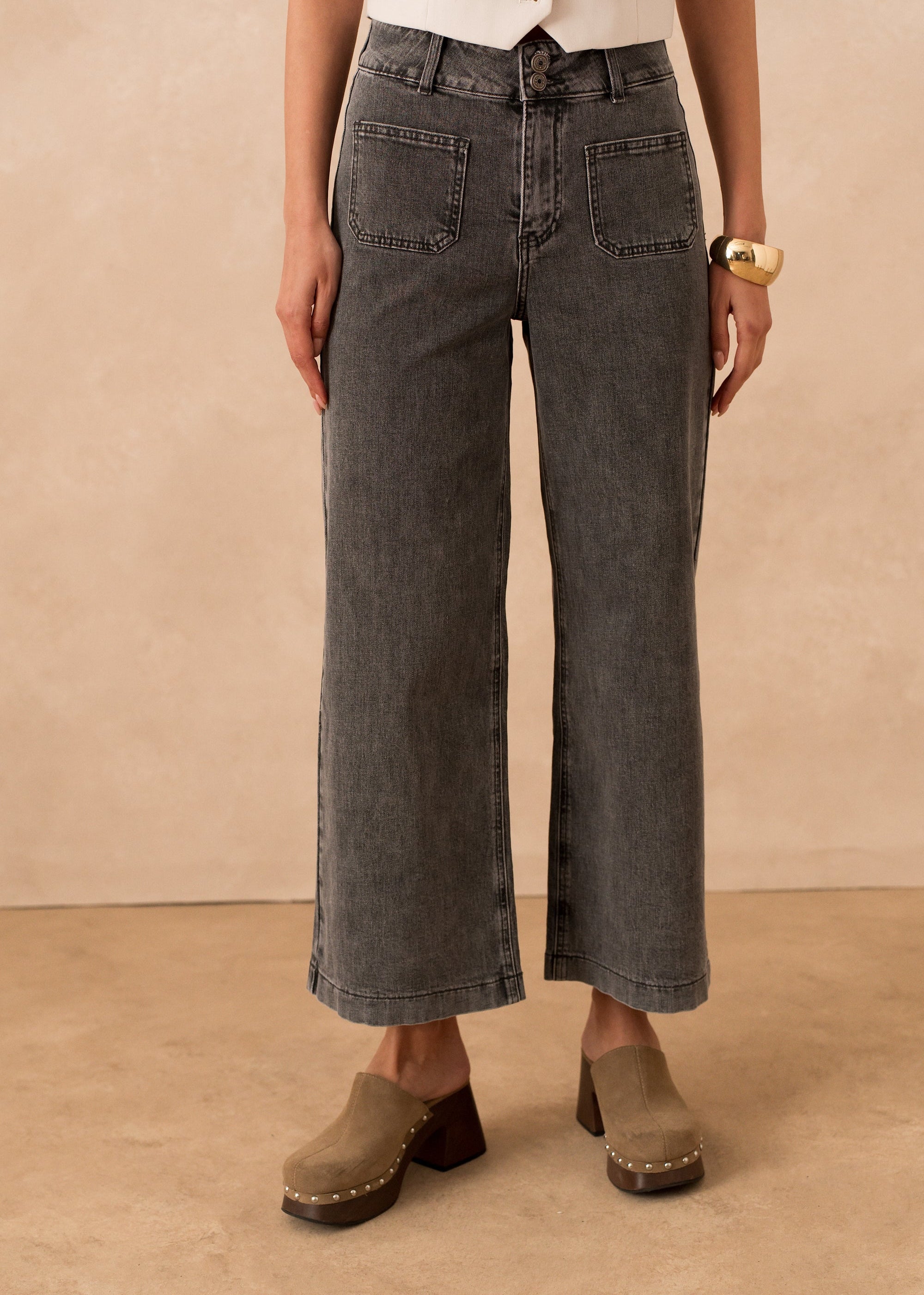 Jean Violette - denim gris