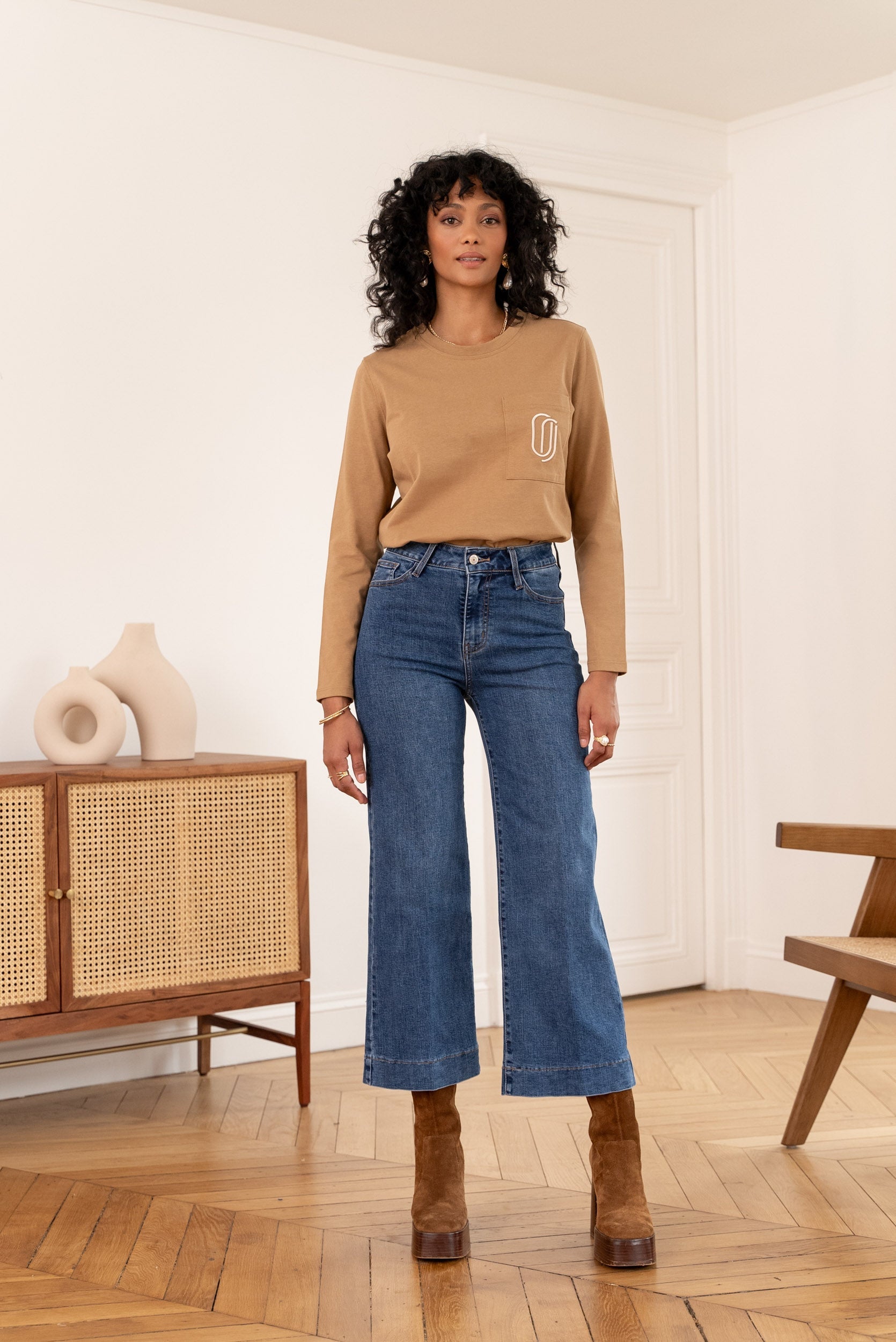 Jean Windy - denim bleu foncé - Oraije Paris