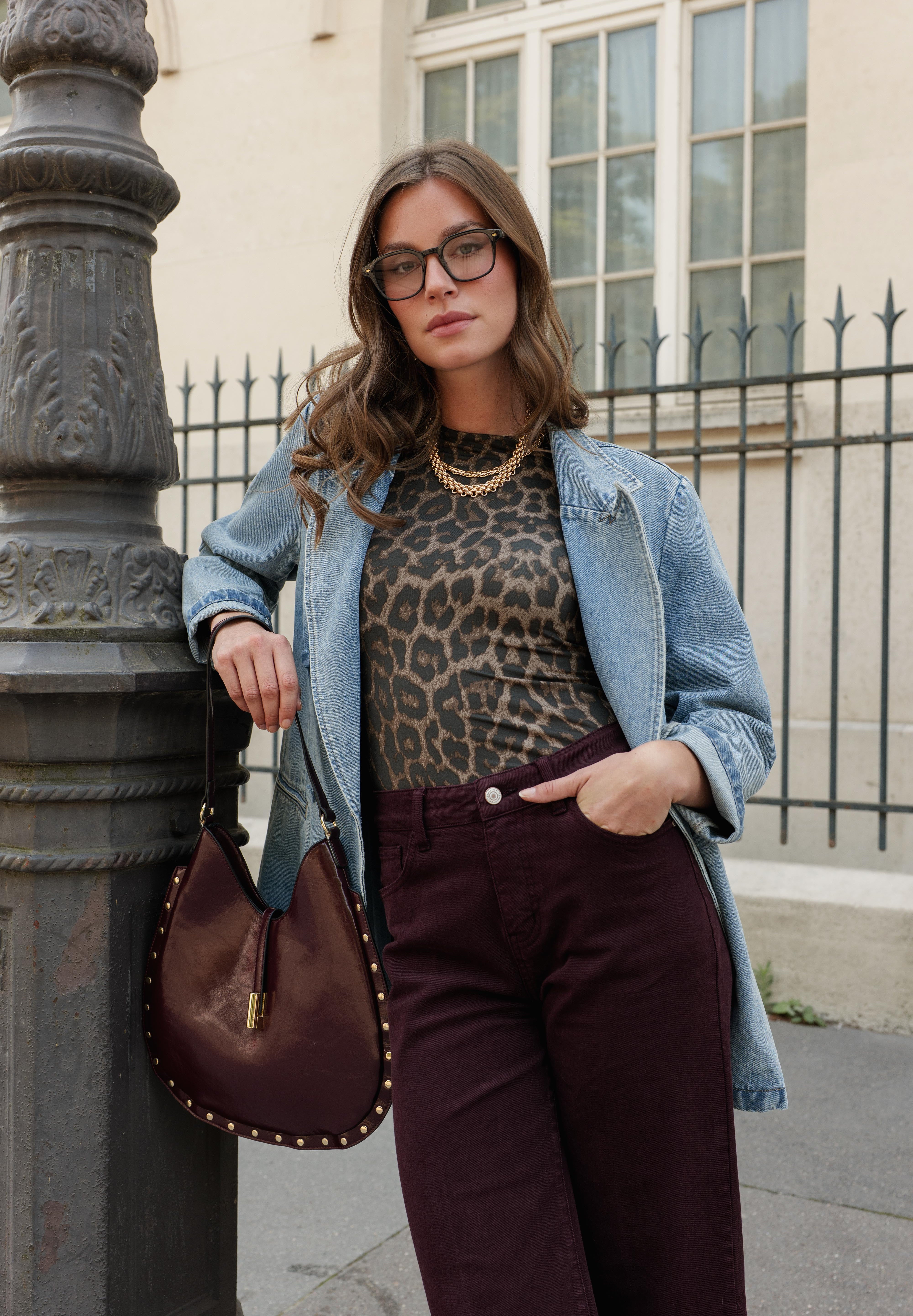 Jean Windy - denim bordeaux - Oraije Paris