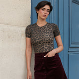 Jupe Jess - velours bordeaux - Oraije Paris