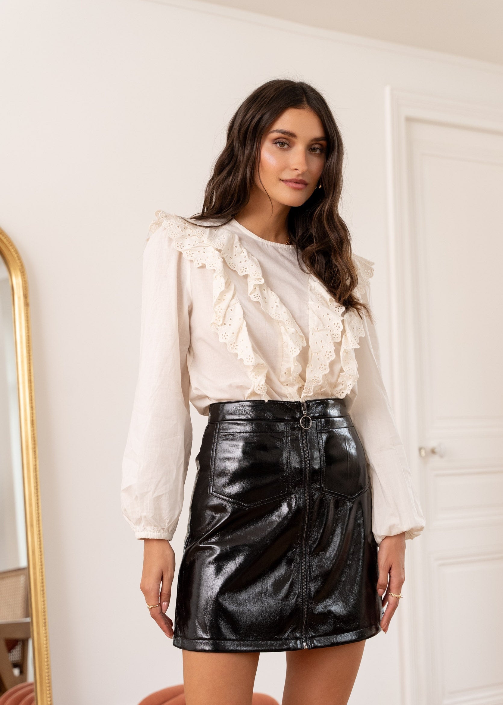 Jupe Joao - vinyle noir