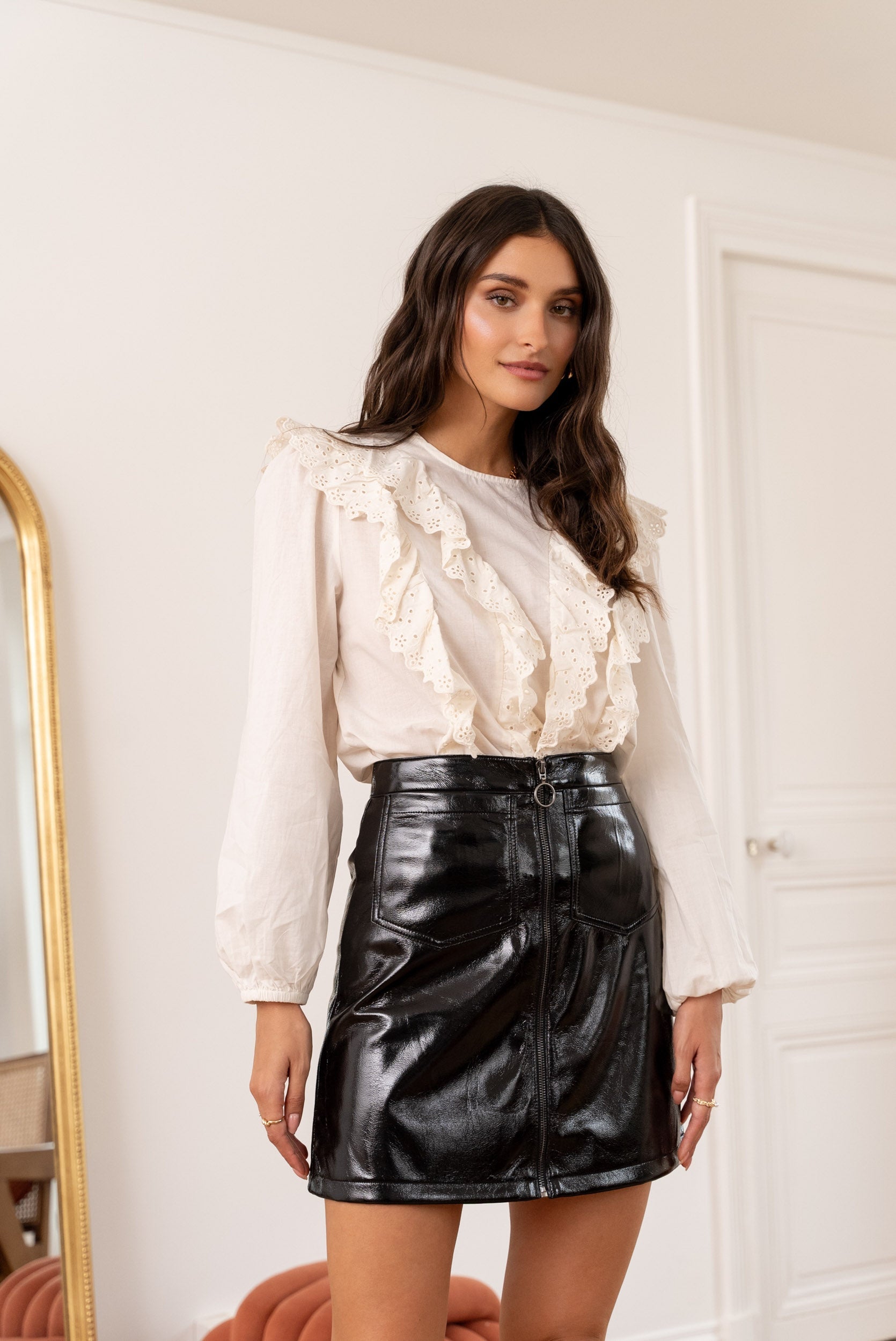 Jupe Joao - vinyle noir