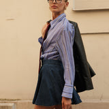 Jupe Joelle - denim brut - Oraije Paris