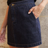 Jupe Romy - denim brut - Oraije Paris