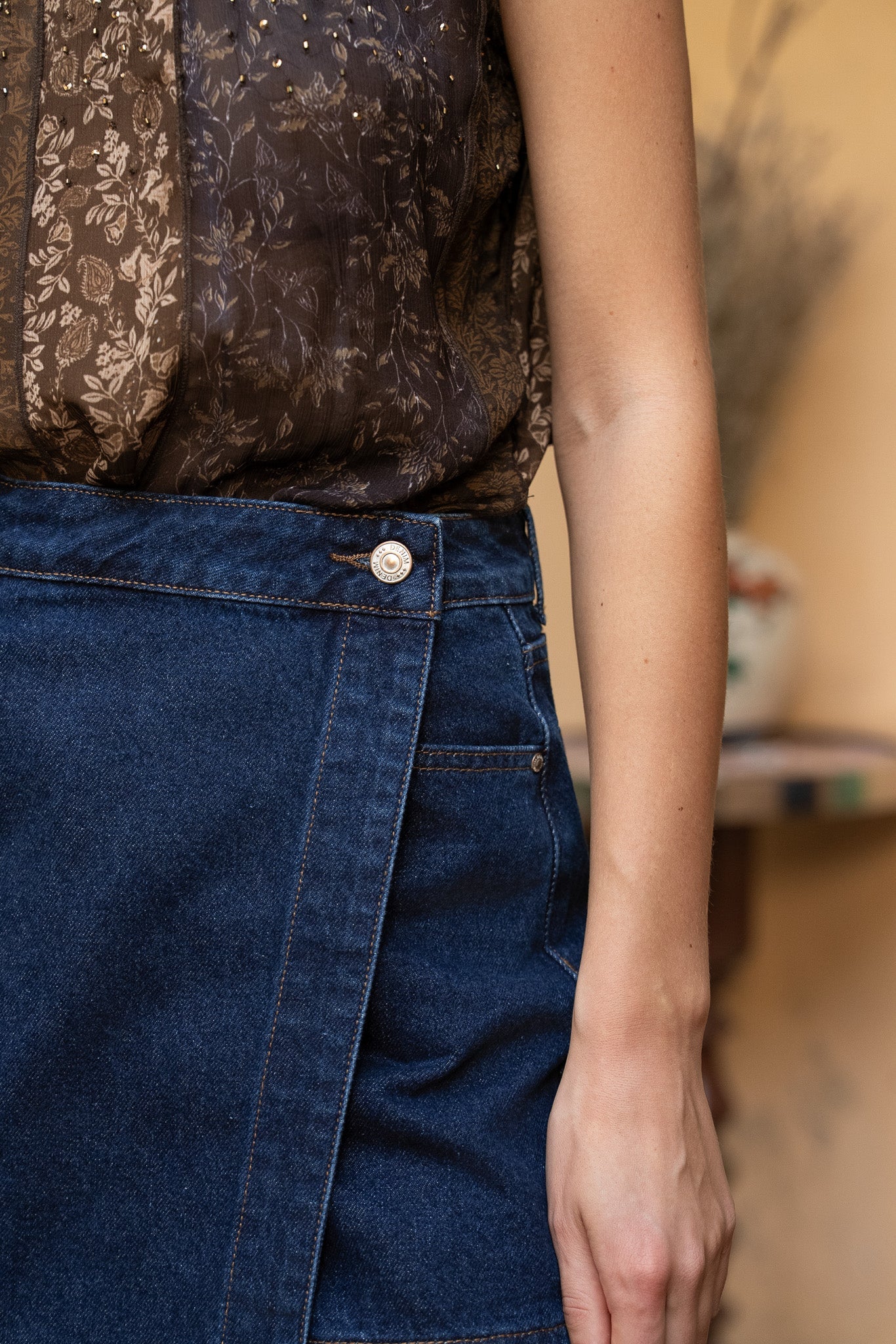 Jupe - short Jadene - denim brut