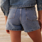 Jupe - short Jadene - denim stone