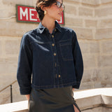 Jupe short Sacha - similicuir noir - Oraije Paris