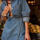 Jupe - short Stella - denim stone