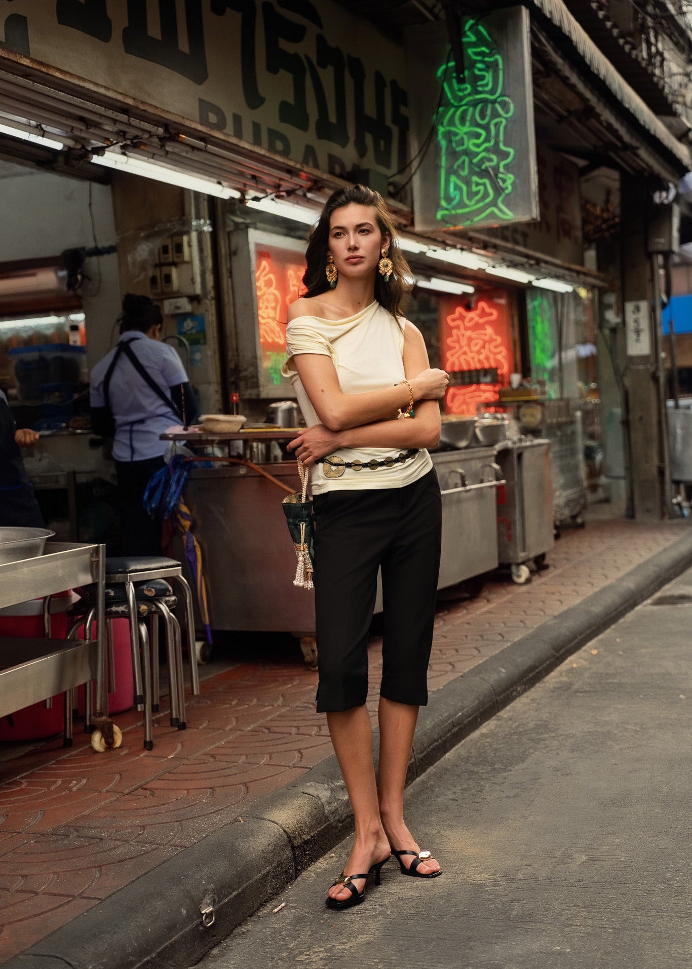 Pantacourt Capri - noir