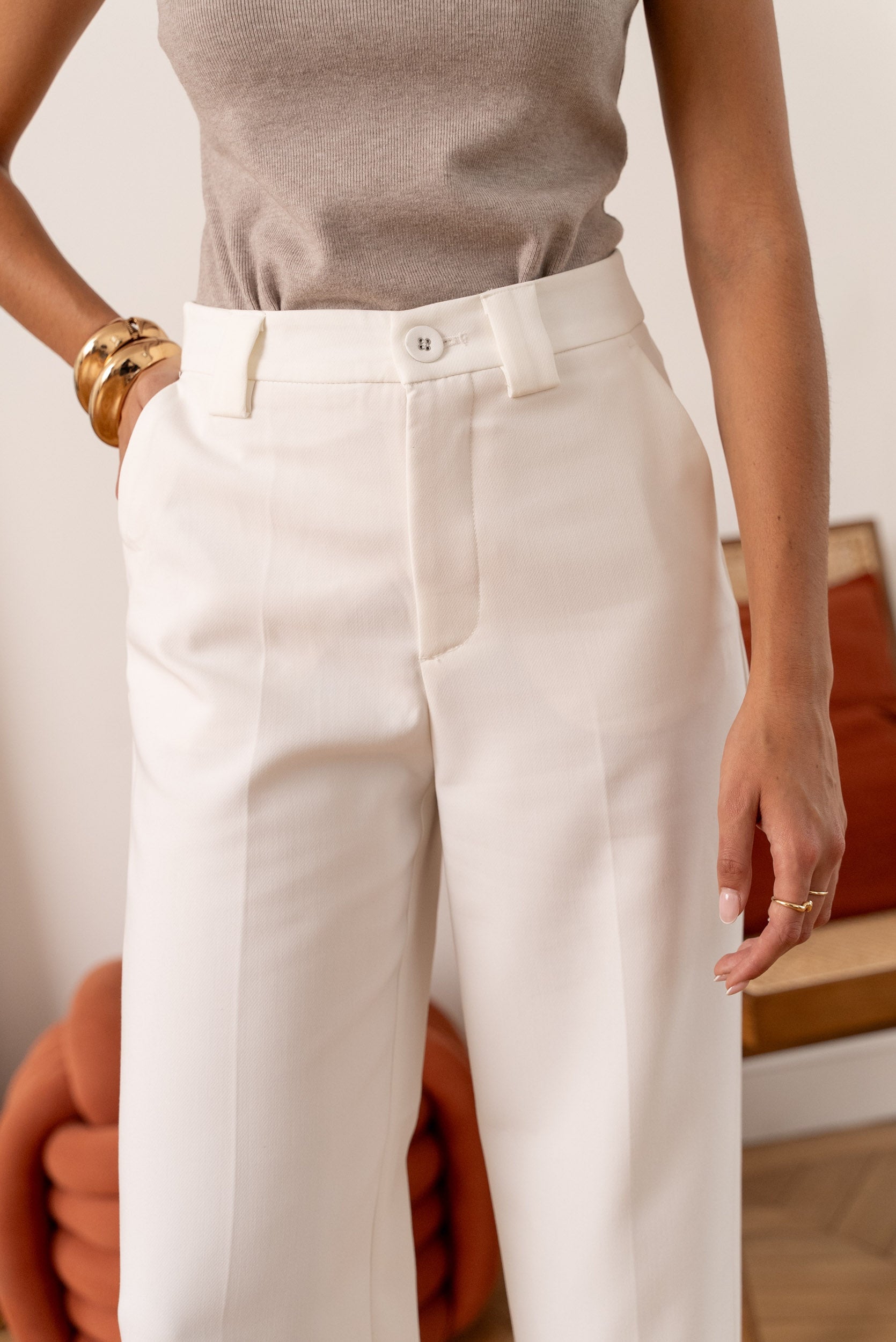 Pantalon Alba - blanc