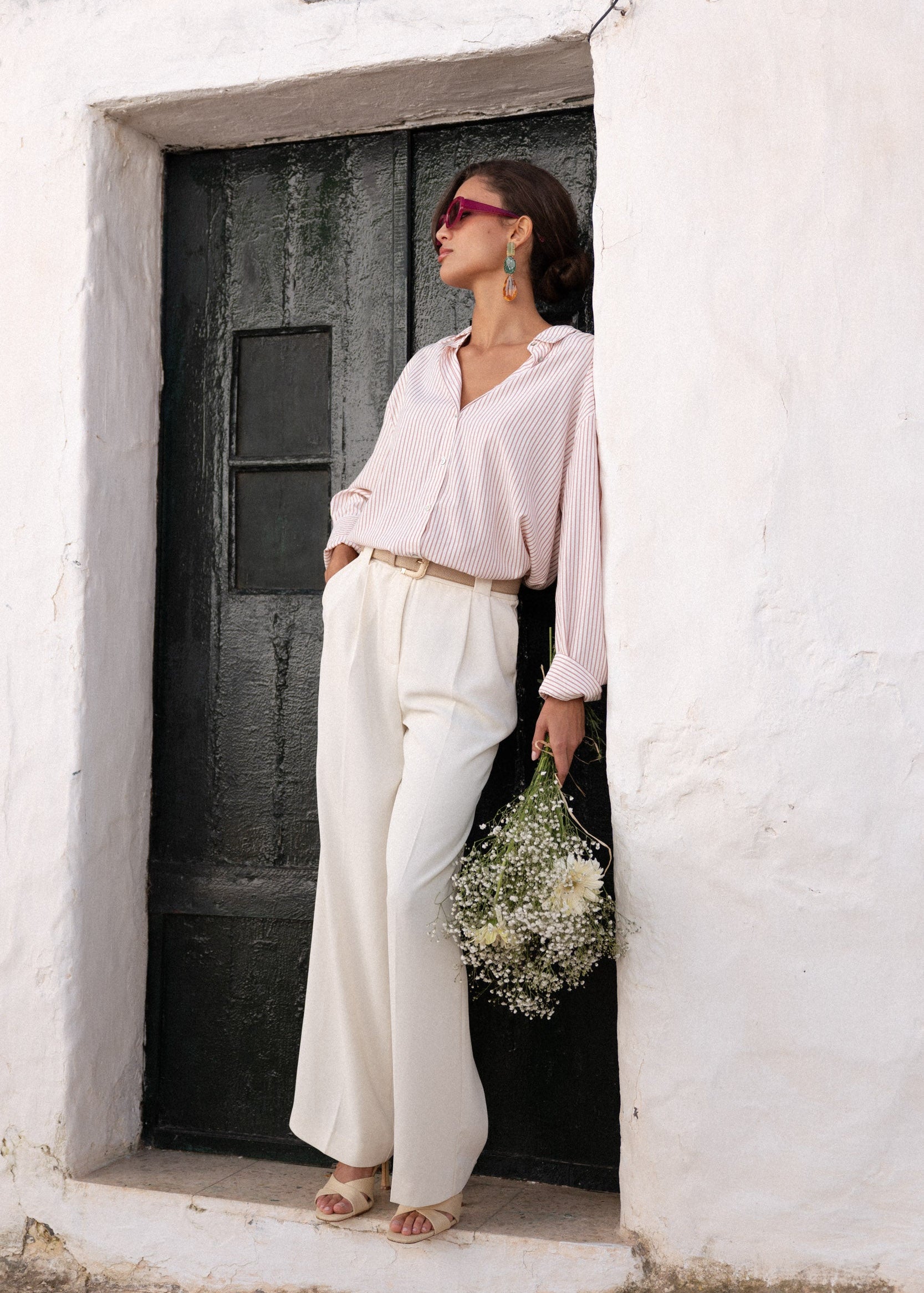 Pantalon Alba - blanc