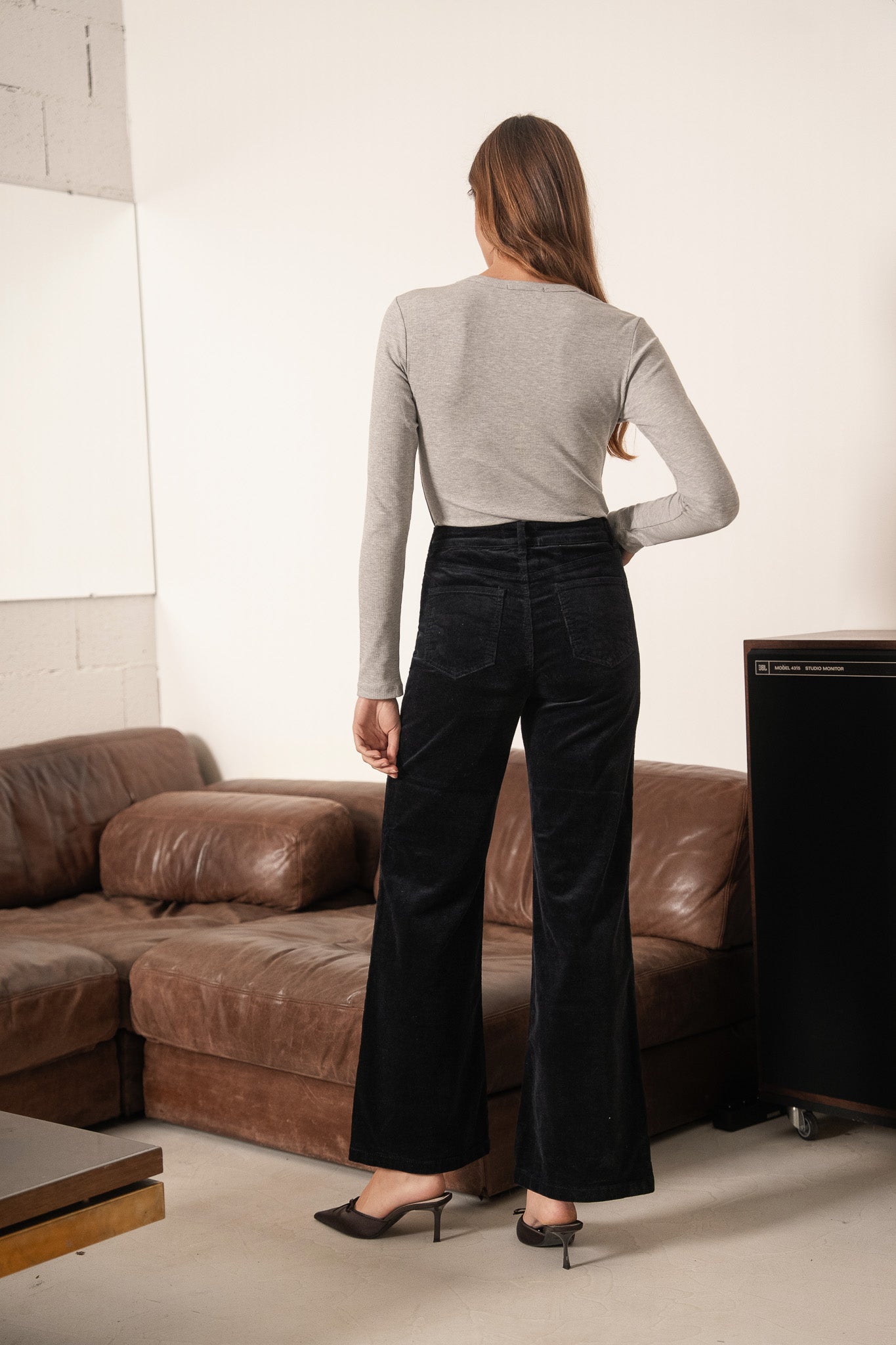 Pantalon Ava - velours marine