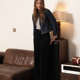 Pantalon Ava - velours marine