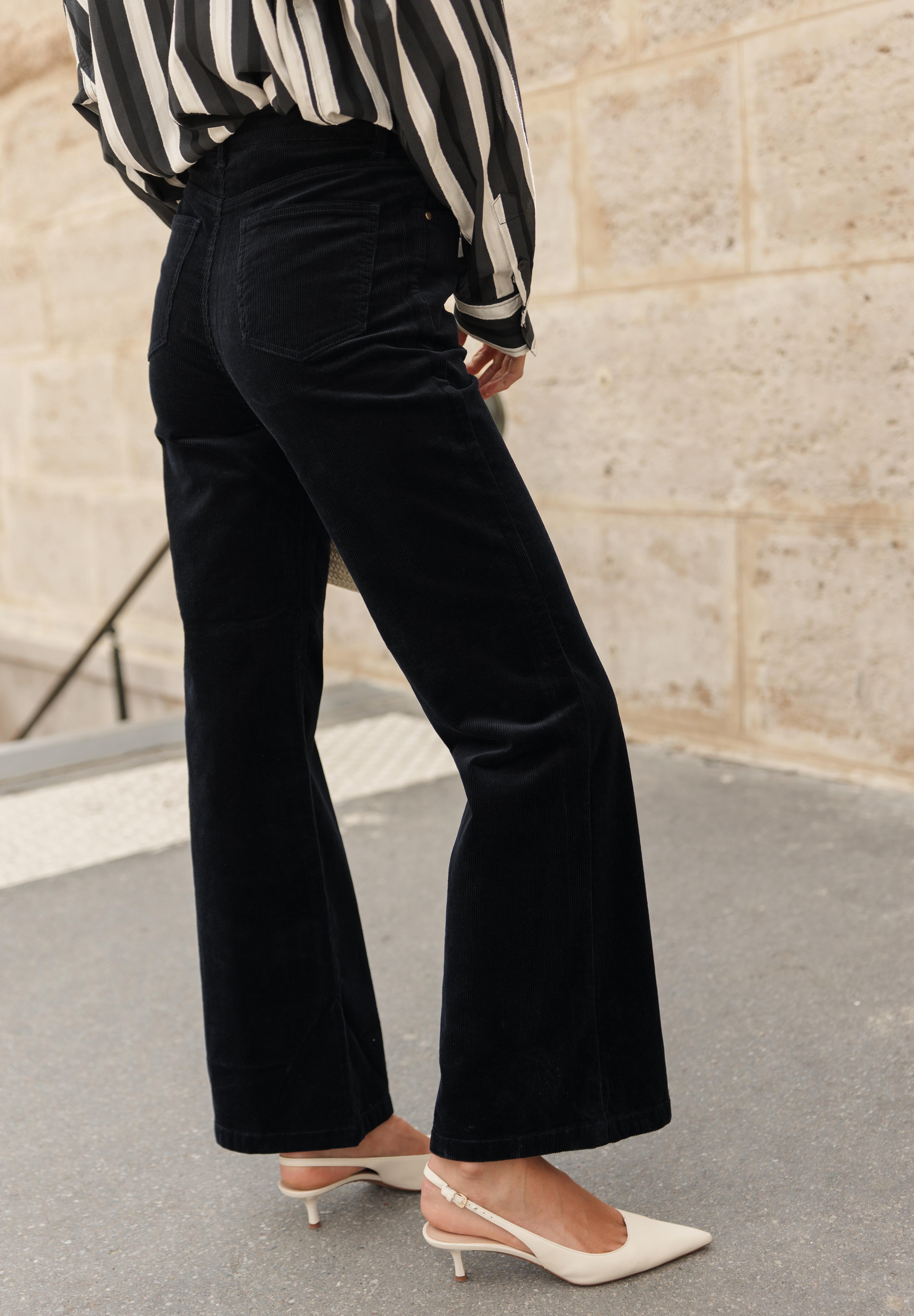 Pantalon Ava - velours marine