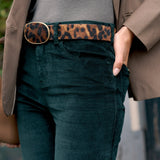 Pantalon Ava - velours vert sapin