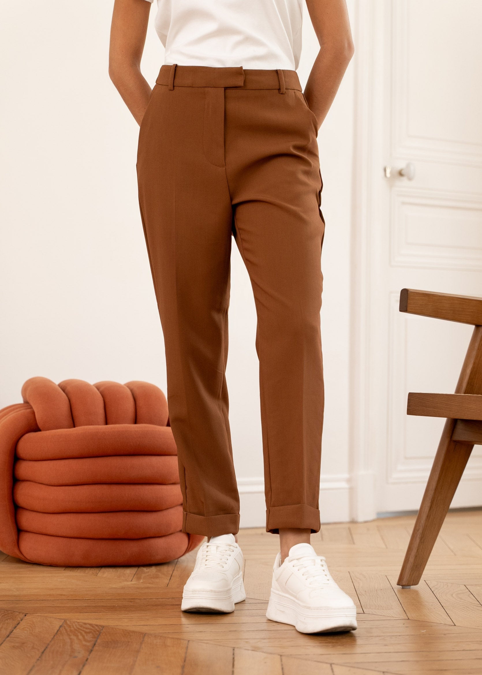 Pantalon Garance - camel - Oraije Paris