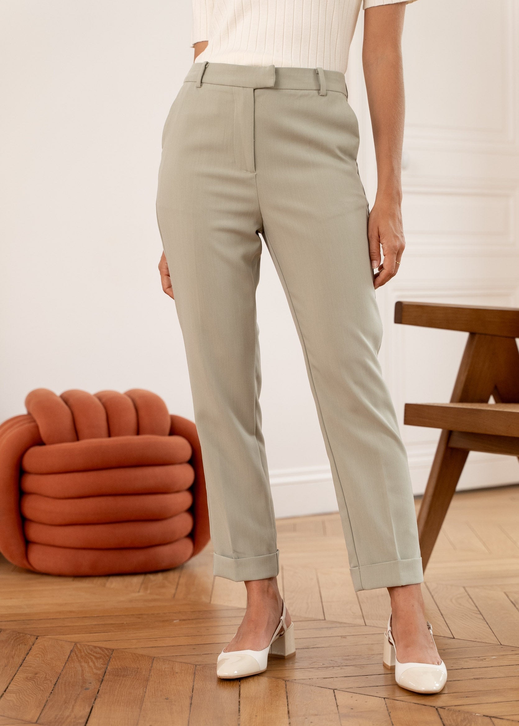 Pantalon Garance - tilleul - Oraije Paris