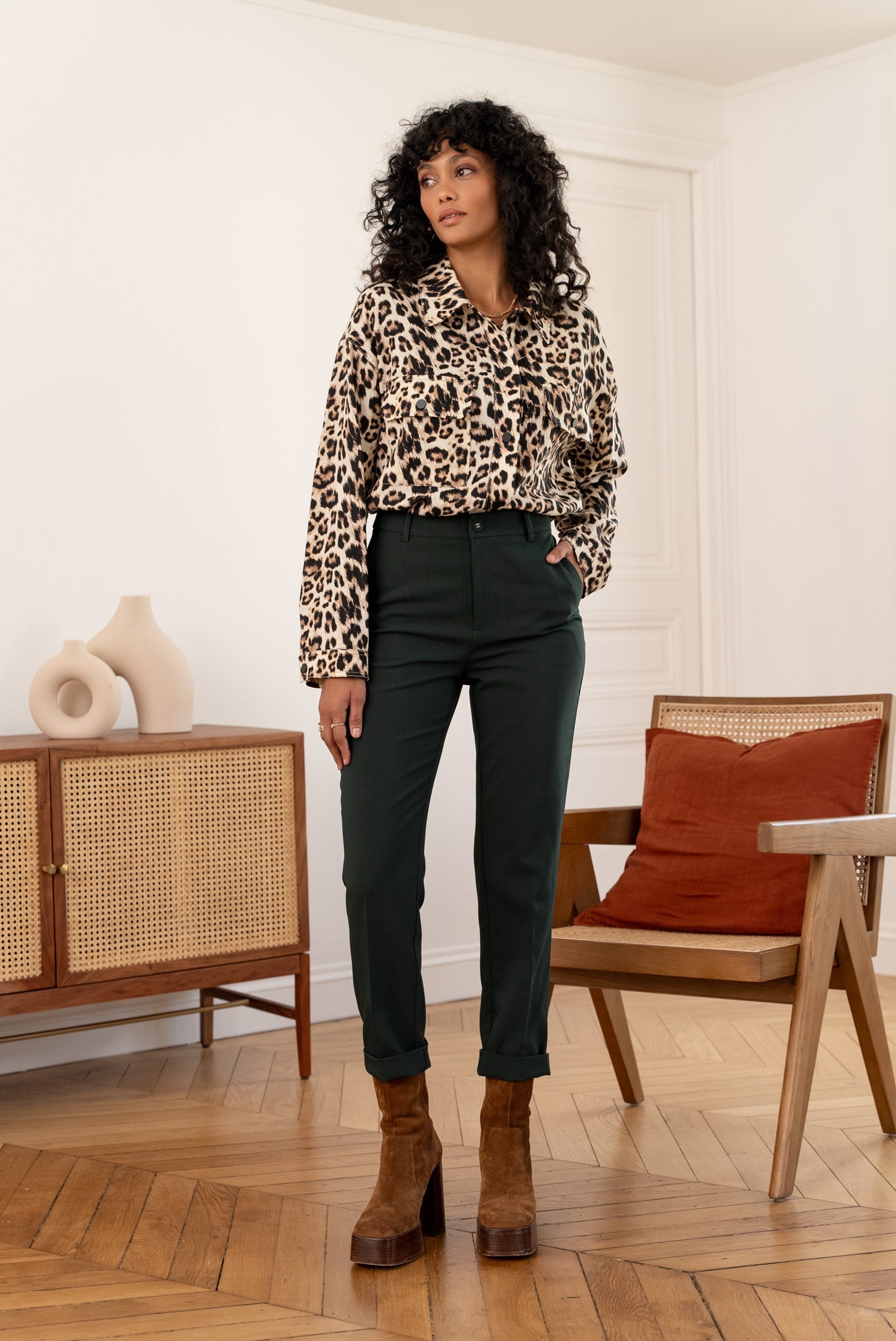 Pantalon Garance - vert sapin