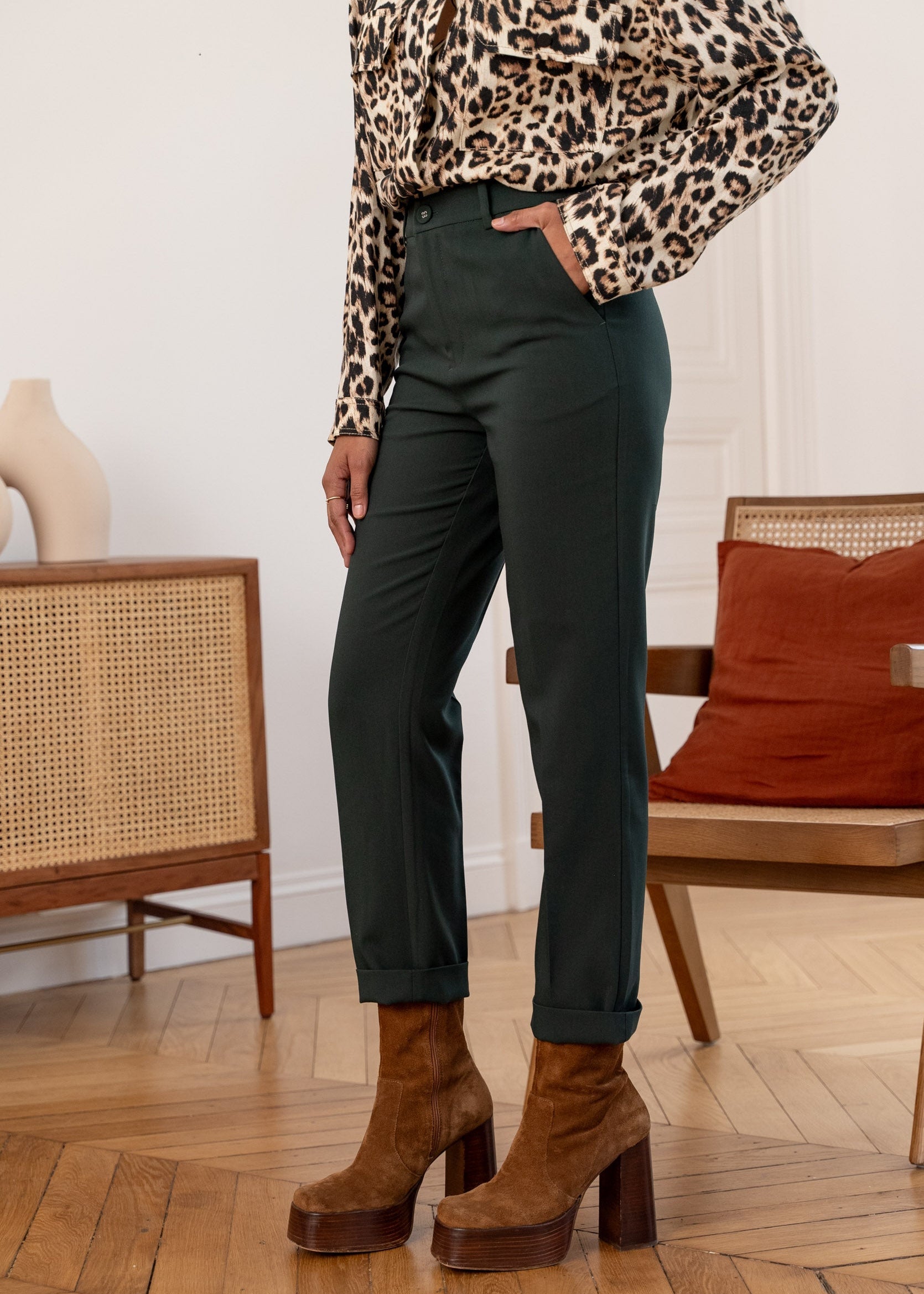 Pantalon Garance - vert sapin