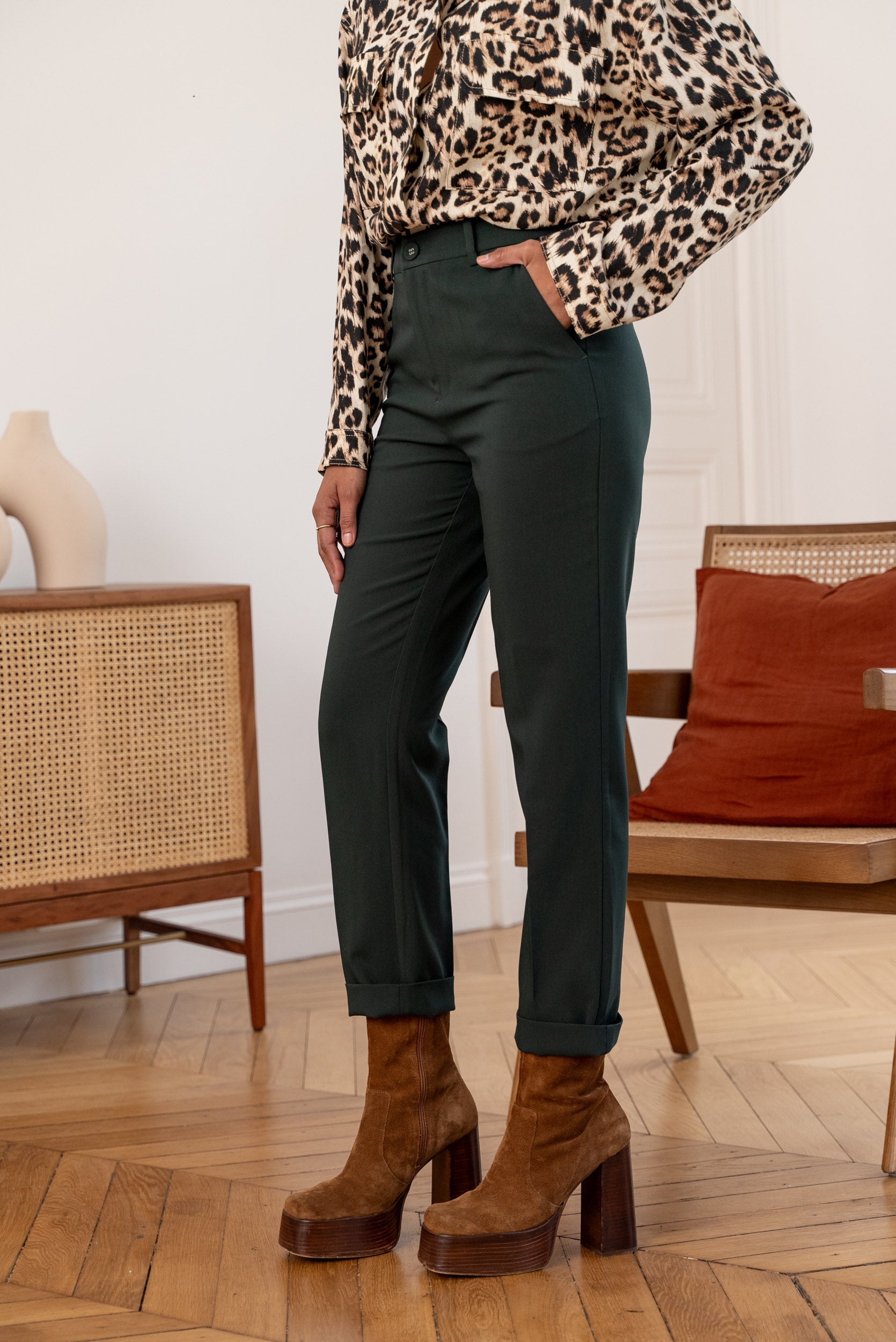 Pantalon Garance - vert sapin