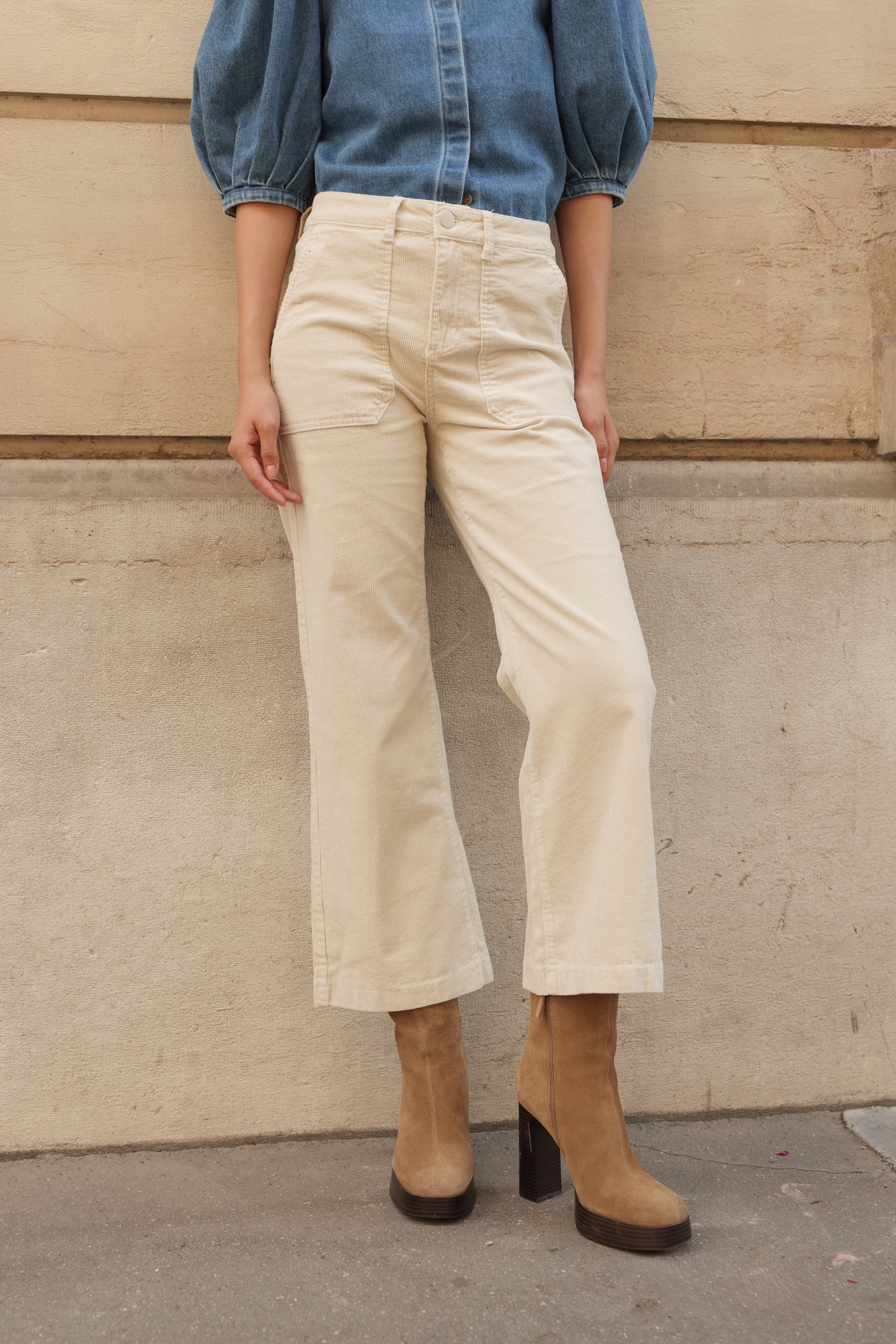 Pantalon Pedro - velours beige