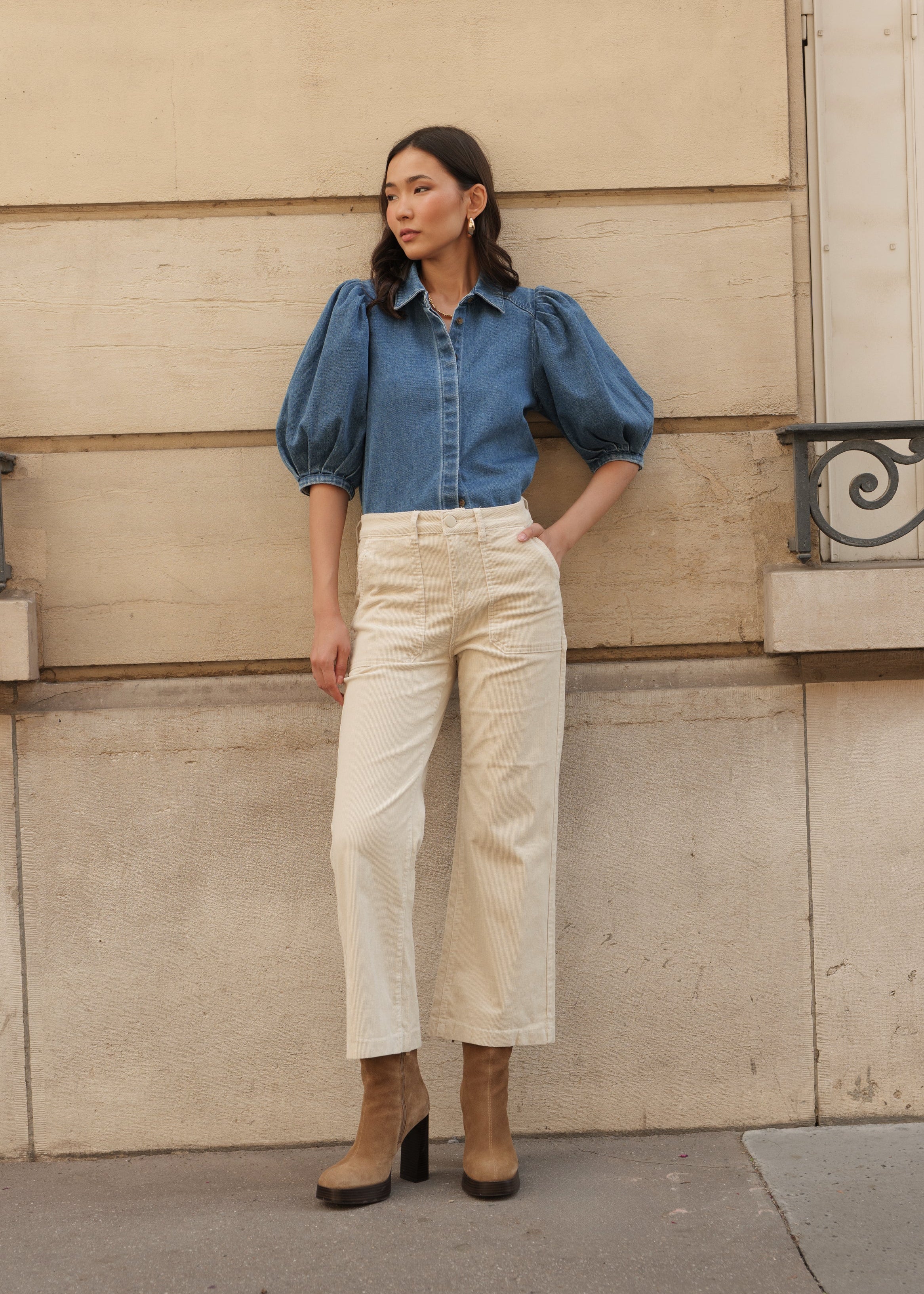 Pantalon Pedro - velours beige